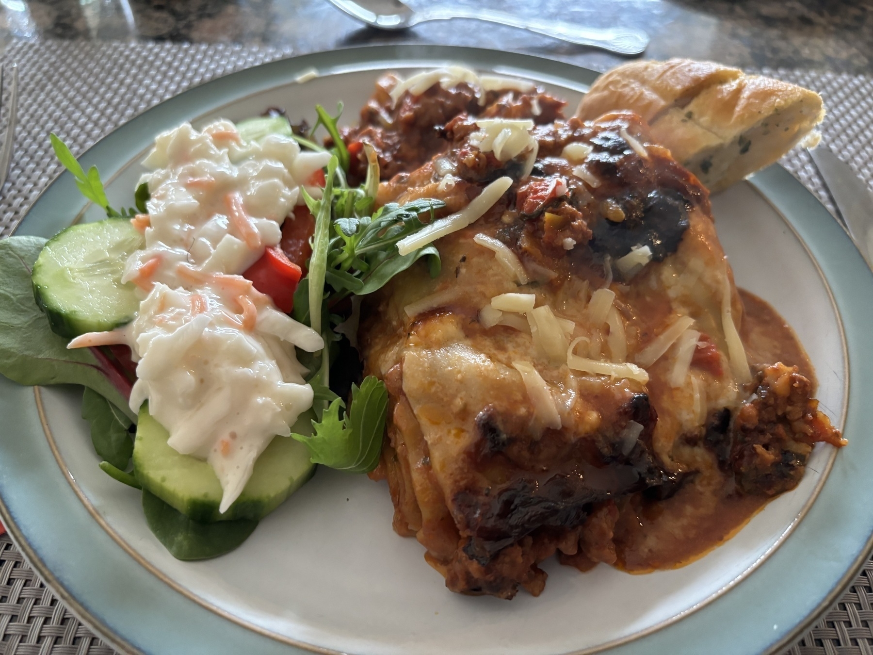 Lasagne and salad - the best!